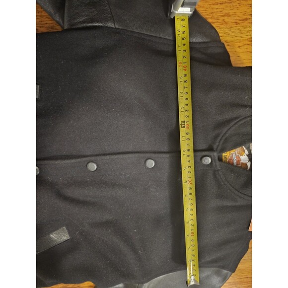 Harley Davidson Jacket Mens Leather/Wool Blend Varsity Jacket Sz S (runs big) - Picture 7 of 7
